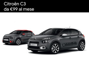 Citroën C3 tua da 99 Euro al mese da Spazio a Torino