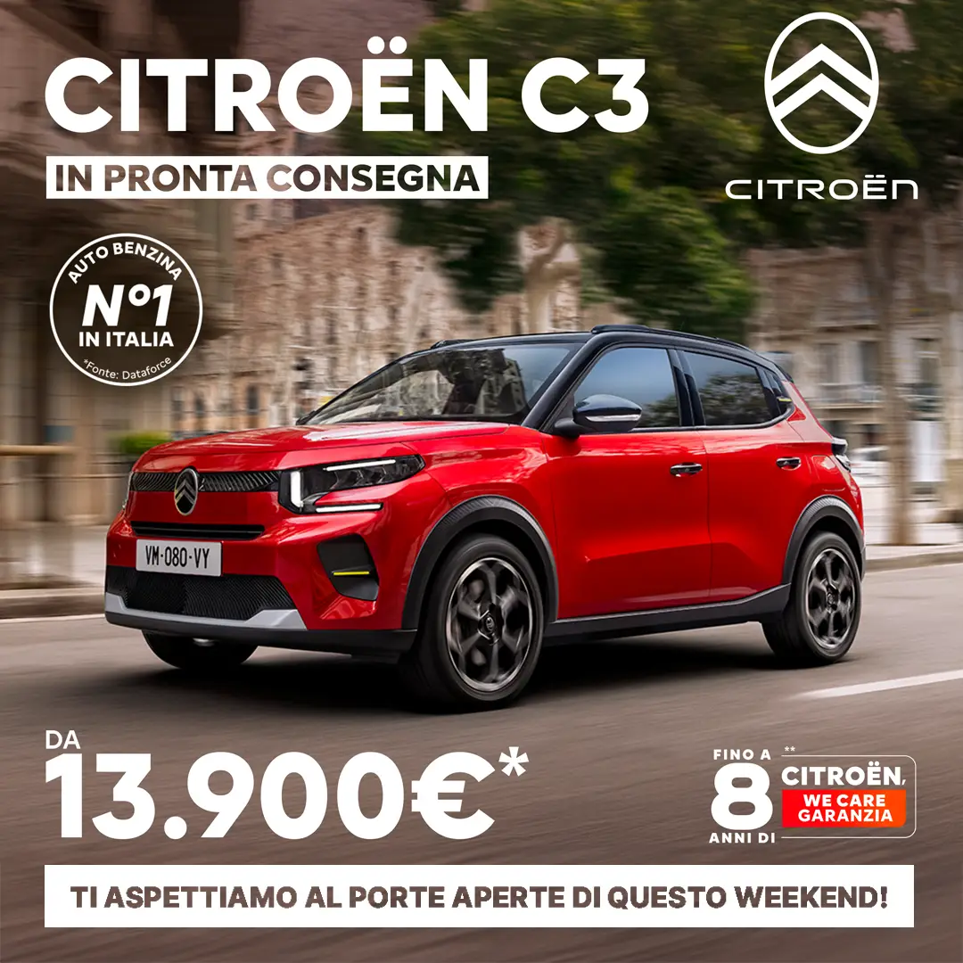 Spazio Citroen C3 Porte Aperte